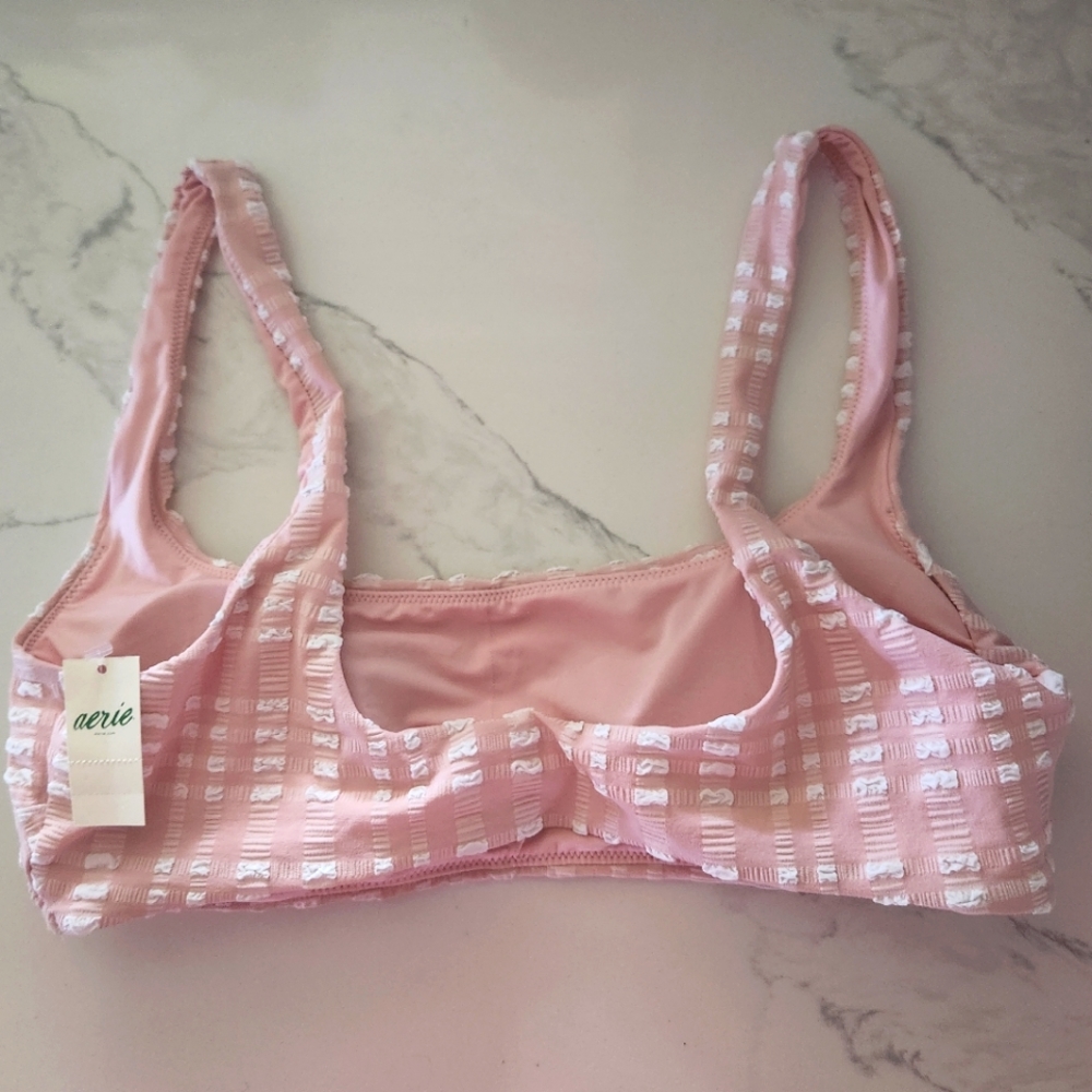 🆕️AERIE NWT Pink Large Bikini Top - Picture 11 of 12